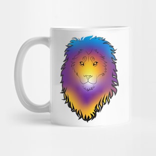 Colorful Lion Portrait Mug